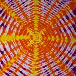 Hand Dyed Retro S Ice-Dyed Flour Sack Tie-Dyed Tea Towel Neck Scarf 28x29